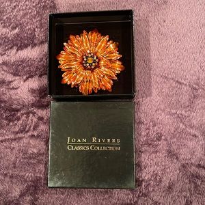 NEW! Joan Rivers Sunflower Brooch